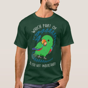 Mannelijke eclectus papegaai Aaaa T-shirt
