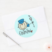 Mannelijke elektricien Stickers (Envelop)