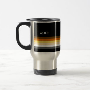 Mannelijke en slanke Gay Bear Pride-vlag woof Reisbeker