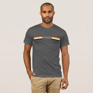 Mannelijke en strakke Gay Bear Pride-vlag woof T-shirt