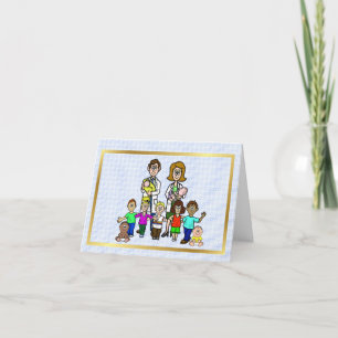 Mannelijke en Vrouw kinderartsen met kinderkaart Kaart