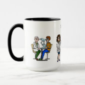 Mannelijke en Vrouw Optometristen Naam Mok (Links)