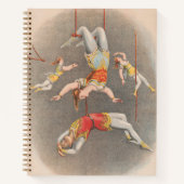 Mannelijke en Vrouw trapeze performers Notitieboek (Voorkant)