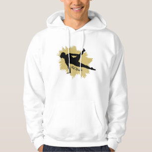 Mannelijke Gymnast Silhouette Art - Amerikaanse vl Hoodie