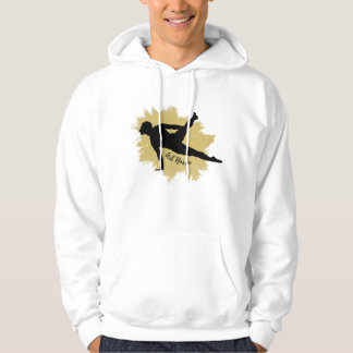 Mannelijke Gymnast Silhouette Art - Amerikaanse vl Hoodie