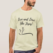 Mannelijke Jezus T-shirt (Voorkant)