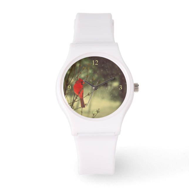 Mannelijke kardinaal horloge (Voorkant)