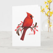 Mannelijke kardinaal kaart (Gele Bloem)