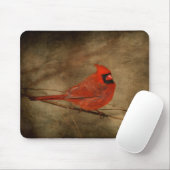 Mannelijke kardinaal Mousepad Muismat (Met muis)