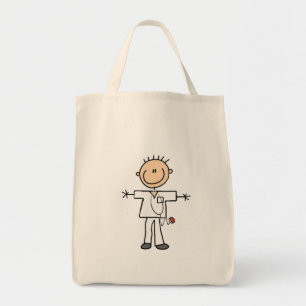 Mannelijke keuze Afbeelding Verpleegoverhemden en Tote Bag
