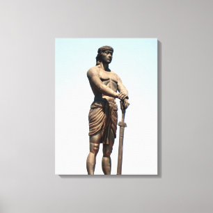 mannelijke lapu torso canvas afdruk