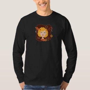 Mannelijke Leeuw Astrologie Teken Leeuw Sterrenbee T-shirt