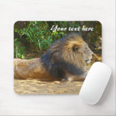 Mannelijke leeuw Mousepad Muismat (Met muis)