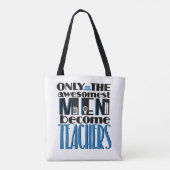 Mannelijke leraar Canvas tas (Achterkant)