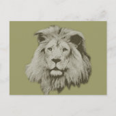 Mannelijke lion briefkaart (Voorkant)
