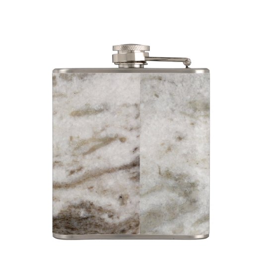 Mannelijke Monogrammed Parel Graniet Flask Heupfles (Achterkant)
