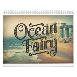 Mannelijke oceaan feeën kalender