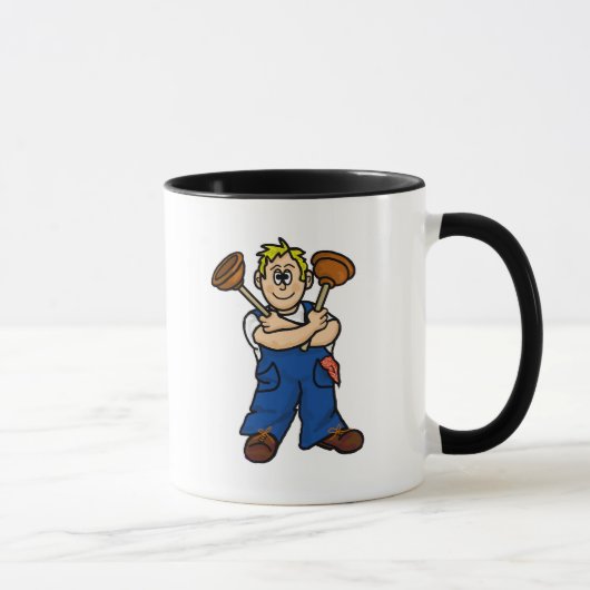 Mannelijke Plumber-Mok (aanpassen) Mok (Rechts)