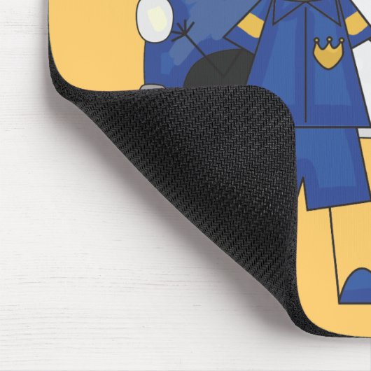 Mannelijke politiefunctionaris Tshirts en Gifts Muismat (Hoek)