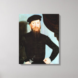 Mannelijke portret - Cranach the Younger - c1564 Canvas Afdruk