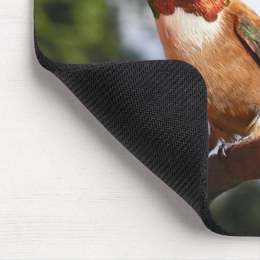Mannelijke Rufous Hummingbird - Mousepad Muismat (Hoek)