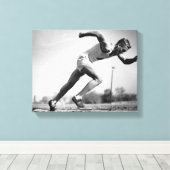 Mannelijke Runner Canvas Afdruk (Insitu (Houten vloer))