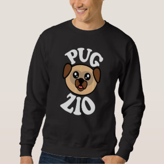 Mannelijke Schattige Pug Oom   Trui
