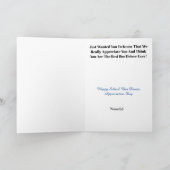 Mannelijke schoolbuschauffeur Bedankt kaart (Binnen)