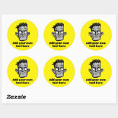 Mannelijke tekens ronde sticker (Vel)