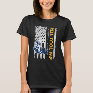 Mannelijke Vaderdag Reel Cool Pap Vis Amerikaanse T-shirt