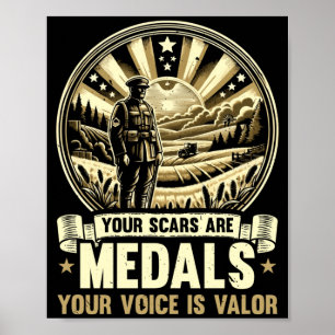 Mannelijke Veteranen Zelfmoordbewustzijn Mentale G Poster