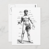 Mannelijke voorzijde briefkaart (Voorkant / Achterkant)