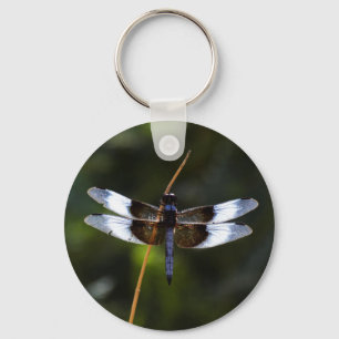 Mannelijke weduwe skimmer Dragonfly Sleutelhanger