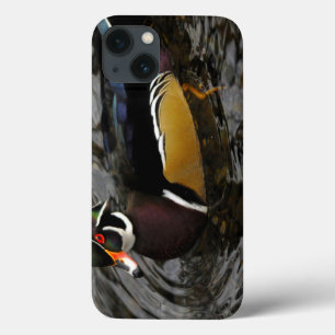 Mannelijke Wood Duck bij Crystal Springs Rhododend iPhone 13 Hoesje