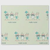 Mannelijke zuster cadeaupapier (Vlak)