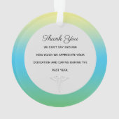 Mannelijke zusters, Ziekenhuiskerst Ornament (achterkant)