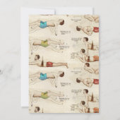 mannelijke zwemmers Franse repowedstrijd Kaart (Achterkant)