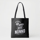 Mannen 100 % zuivere Super Nonno Gift Draagtas (Voorkant)