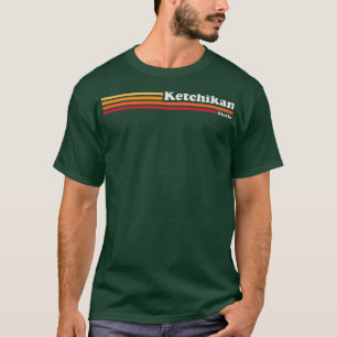 Mannen  1980s Grafische stijl Ketchikan Alaska T-shirt