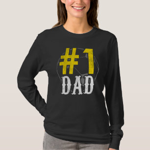 Mannen 1 Pap Voetbal Speler Voetbal Papa T-shirt