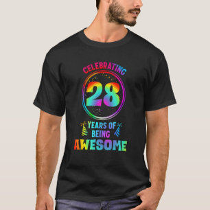 Mannen 28 jaar Geweldige 28 jaar oud 28e B T-shirt