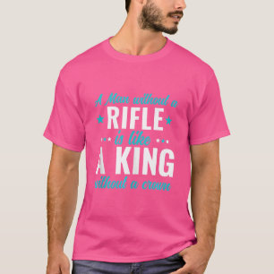 Mannen 2e amendement geweer jacht op een Man zonde T-shirt