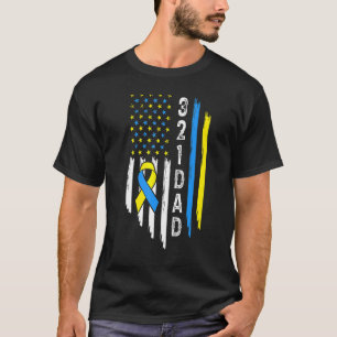 Mannen 321 Pap chromosoom world down syndrome Awar T-shirt