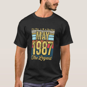 Mannen 34e verjaardag Het Man De Mam De Legende Me T-shirt