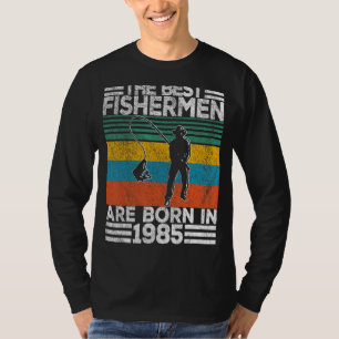 Mannen 37 jaar oude visser Vist 37e verjaardag T-shirt