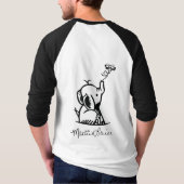 Mannen 3/4 Sleeve T-shirt (Achterkant)