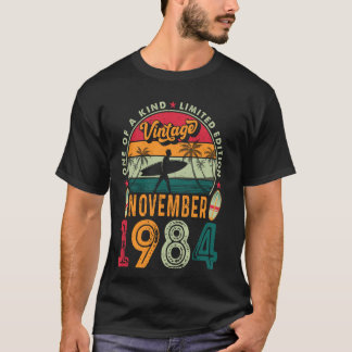  Mannen 40 Jaar Oud Gift Grappig November 1984 4 T-shirt
