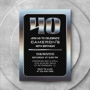 Mannen 40th Verjaardag Kaart