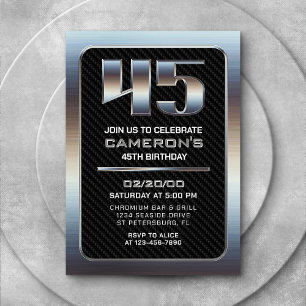 Mannen 45th Verjaardag Kaart