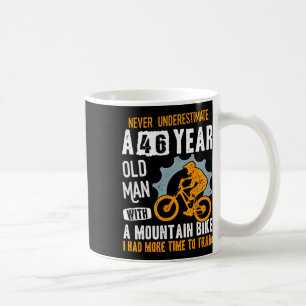 Mannen 46e verjaardag Mtb Biker Grappige Wielrenne Koffiemok